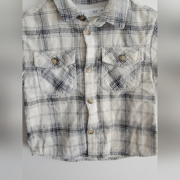 Zara button-down flannel shirt - Picture 5 of 7
